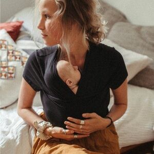 Vija Skin to Skin Babywearing Kangaroo Care Shirt Purple Size XL